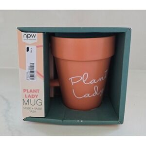 NPW Gifts Plant Lady Mug Terracotta Flower Pot Style Ceramic 10oz  New